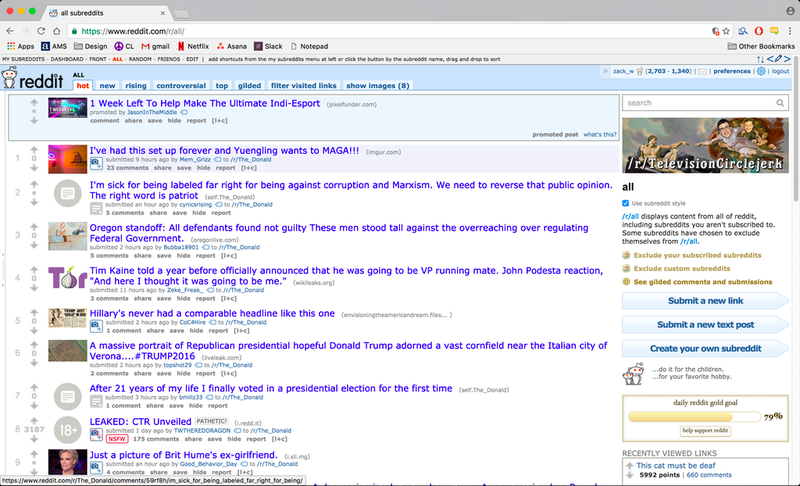 Illustration for article titled Reddit Freaks Out After Bug Floods Site With Trump Posts